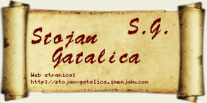 Stojan Gatalica vizit kartica
